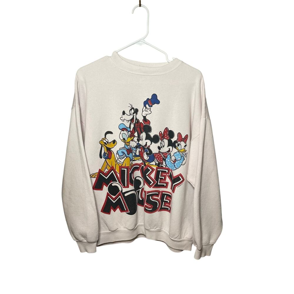 Vintage 90s Disney Mickey Mouse & Friends Crewneck Sweater L/XL